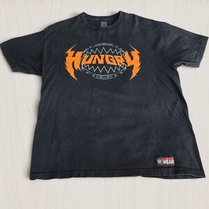 WWE Ryback Hungry Feed Me More Hungry Graphic Shirt Mens XL Black Wrestling Tee